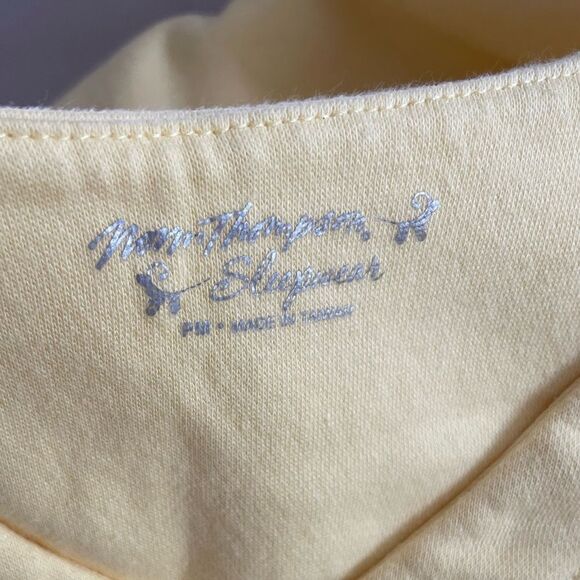 Norm Thompson Sleepwear Yellow Robe Size Medium Petite - Picture 3 of 8